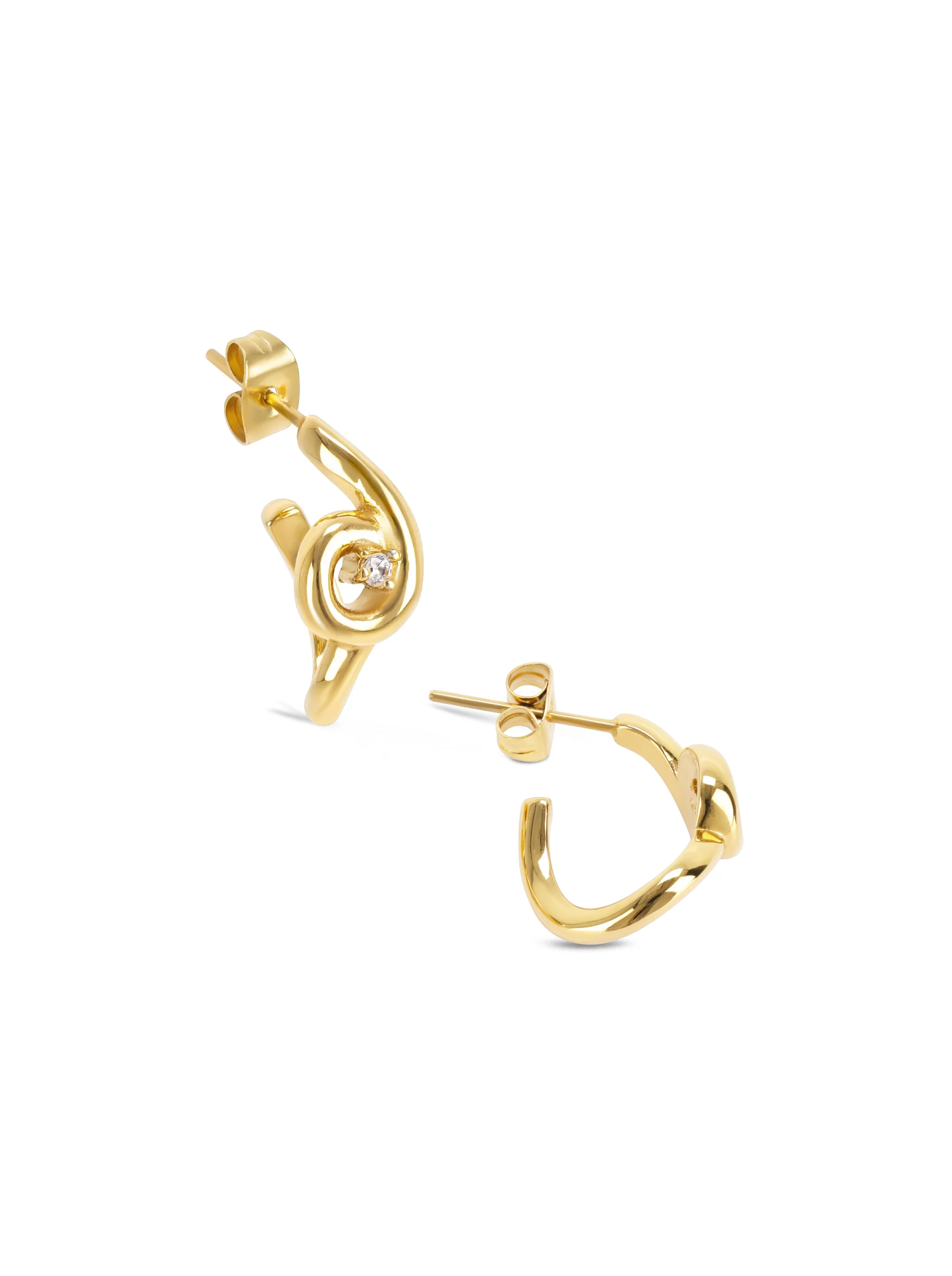 Brincos One Infinity Twisted Gold - Image 5