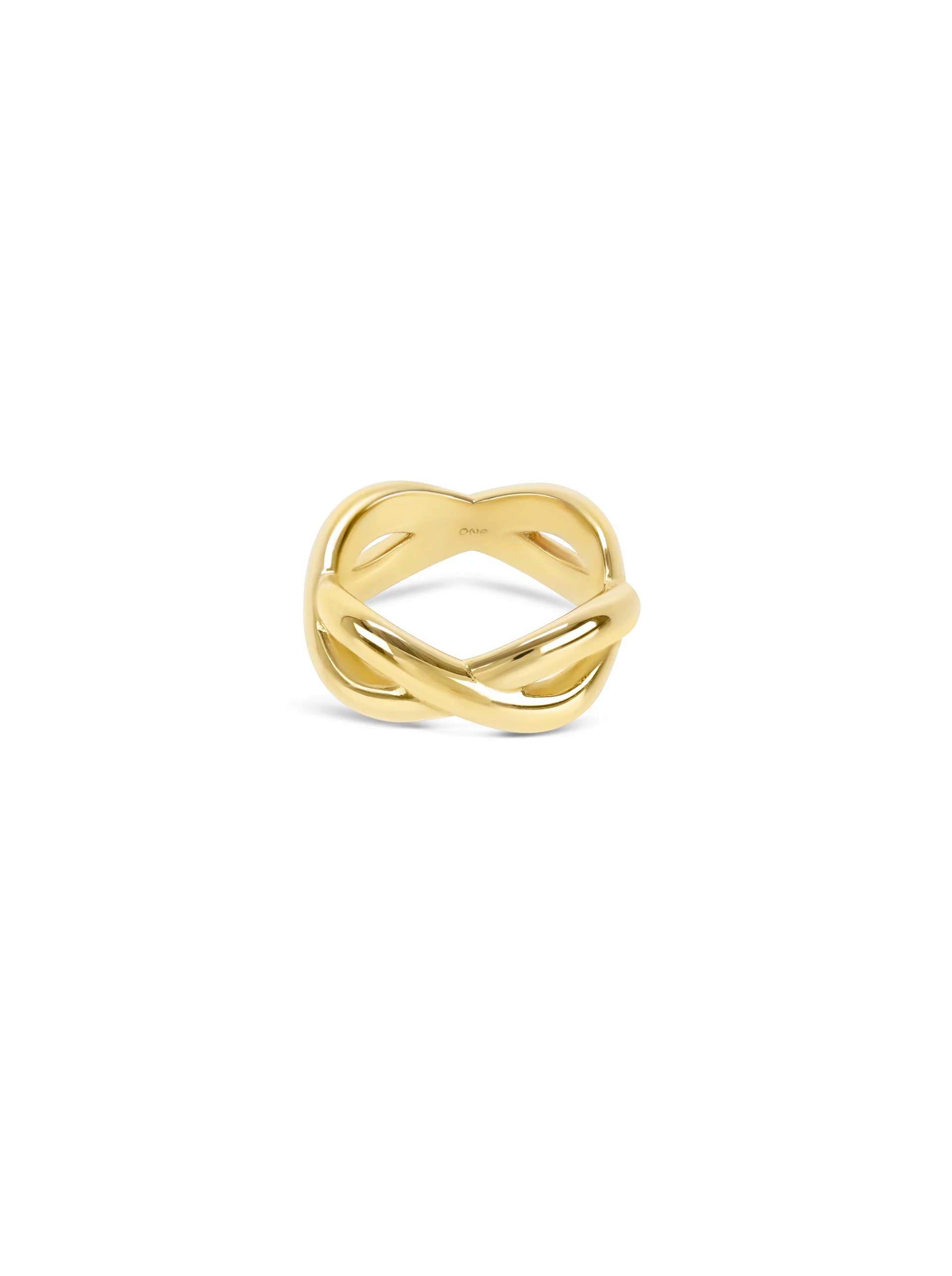 Anel One Infinity Crossed Gold - Image 4