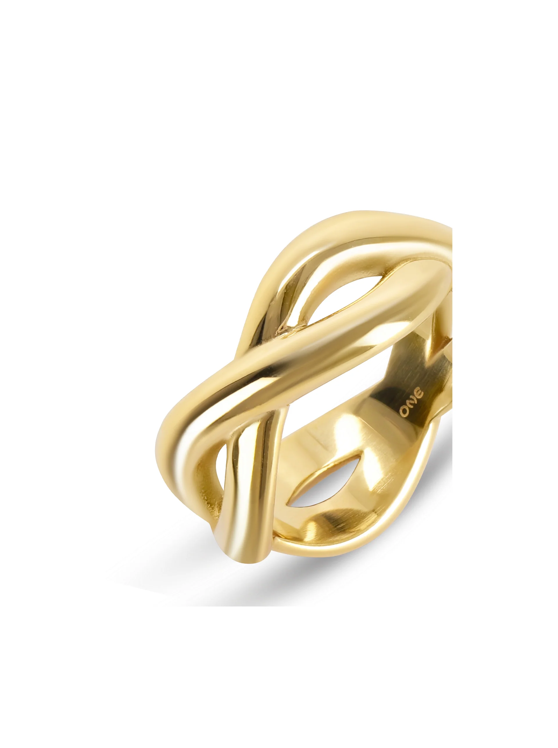 Anel One Infinity Crossed Gold - Image 5