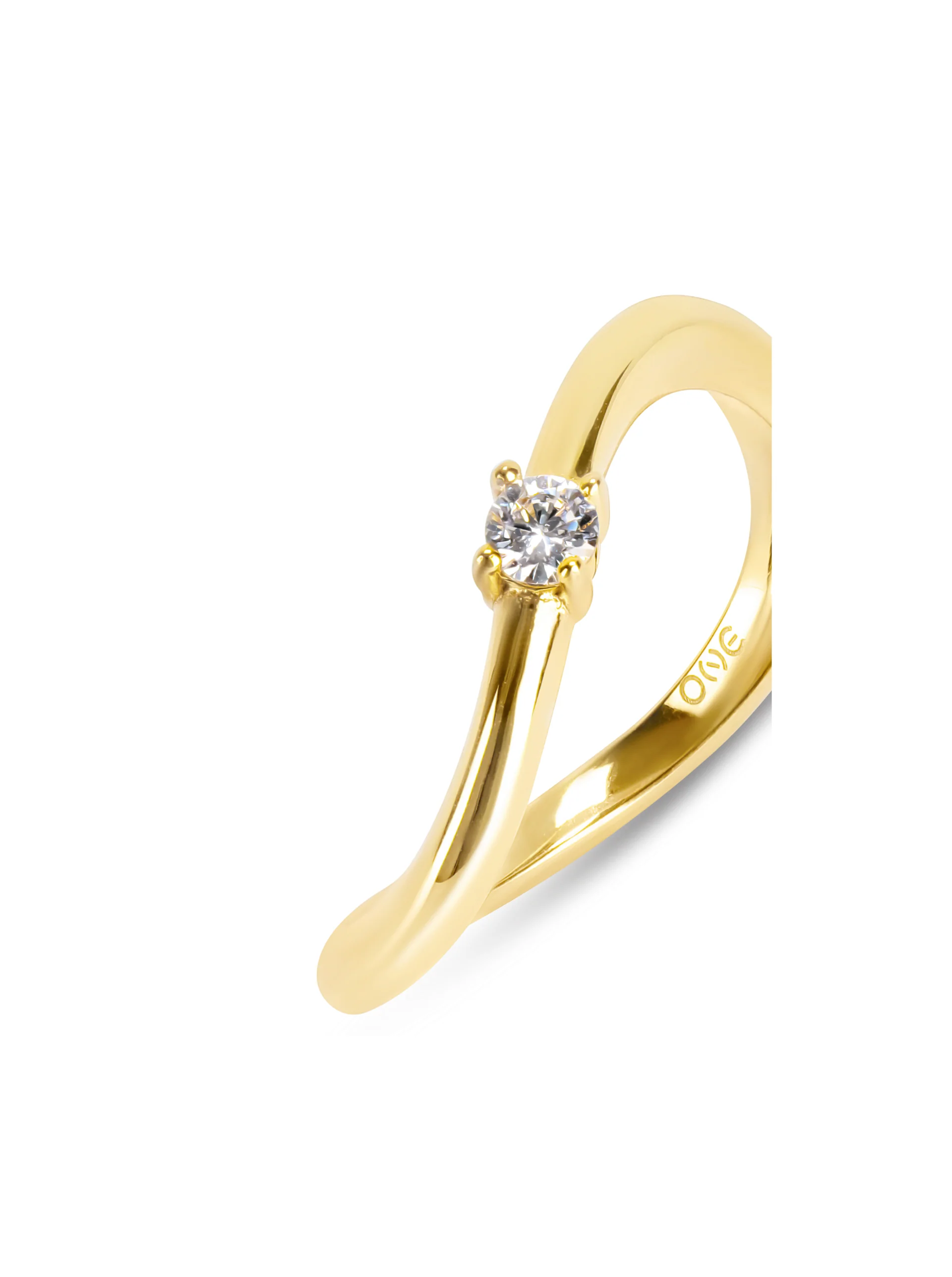 Anel One Infinity Solitaire Gold - Image 6