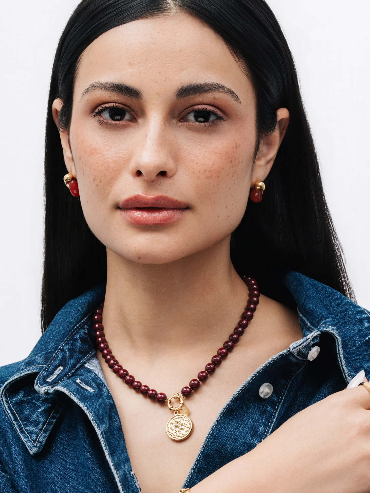 Colar One Neckmess Carmela Red Flame - Image 2