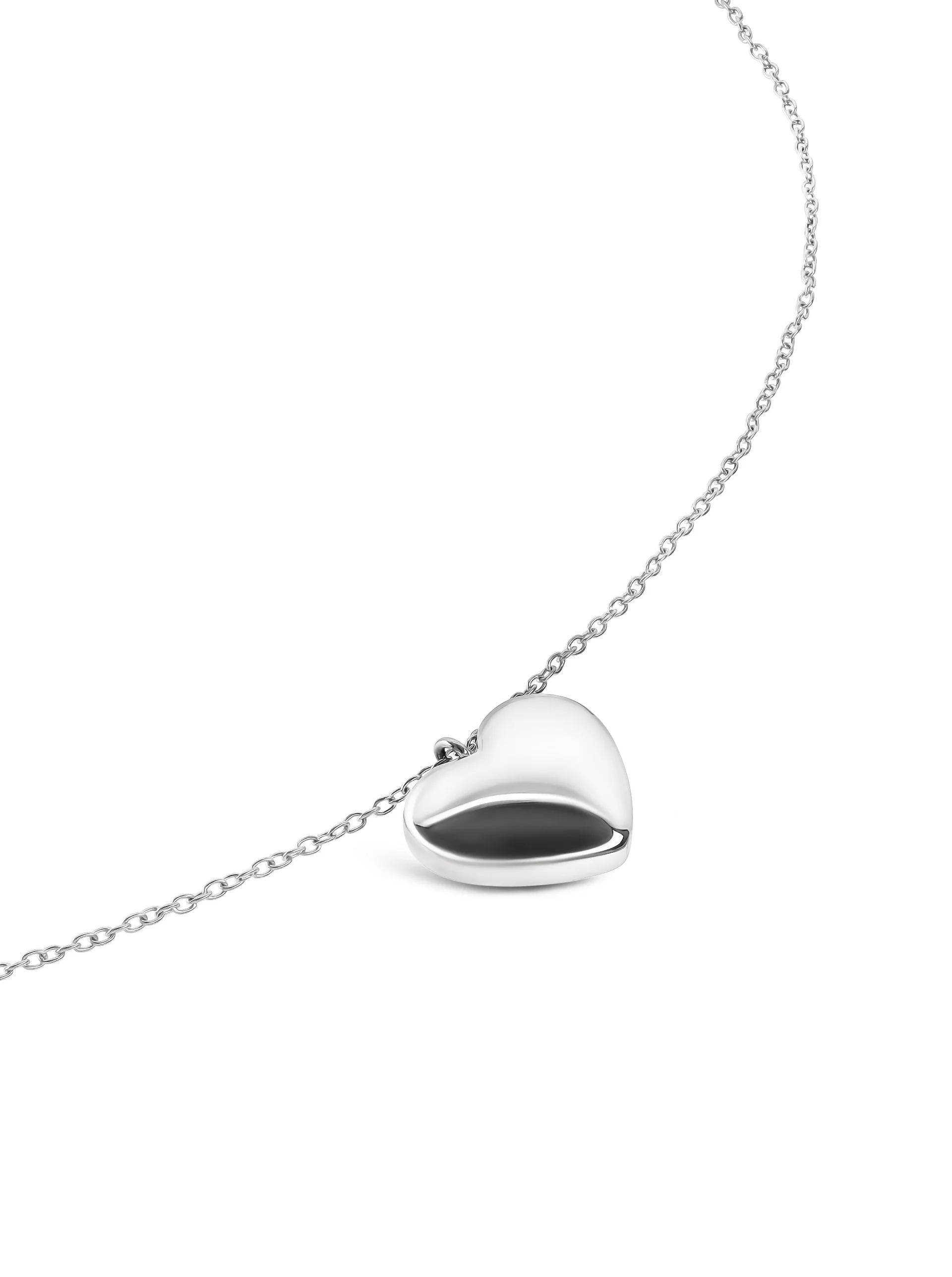 Colar One Neckmess Heart Big Silver - Image 4