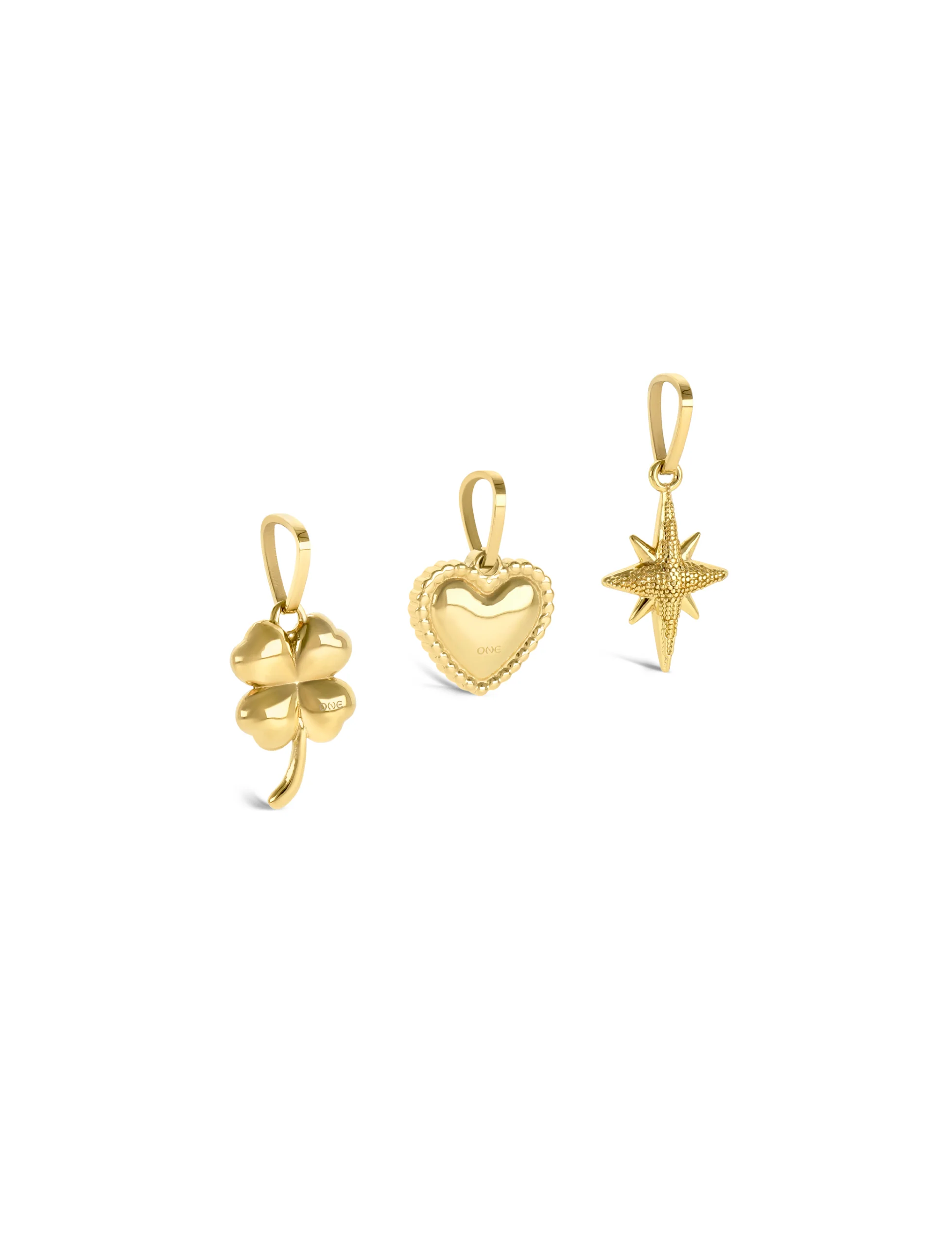 Set Colar & Charmes One Trinity Gold - Image 5
