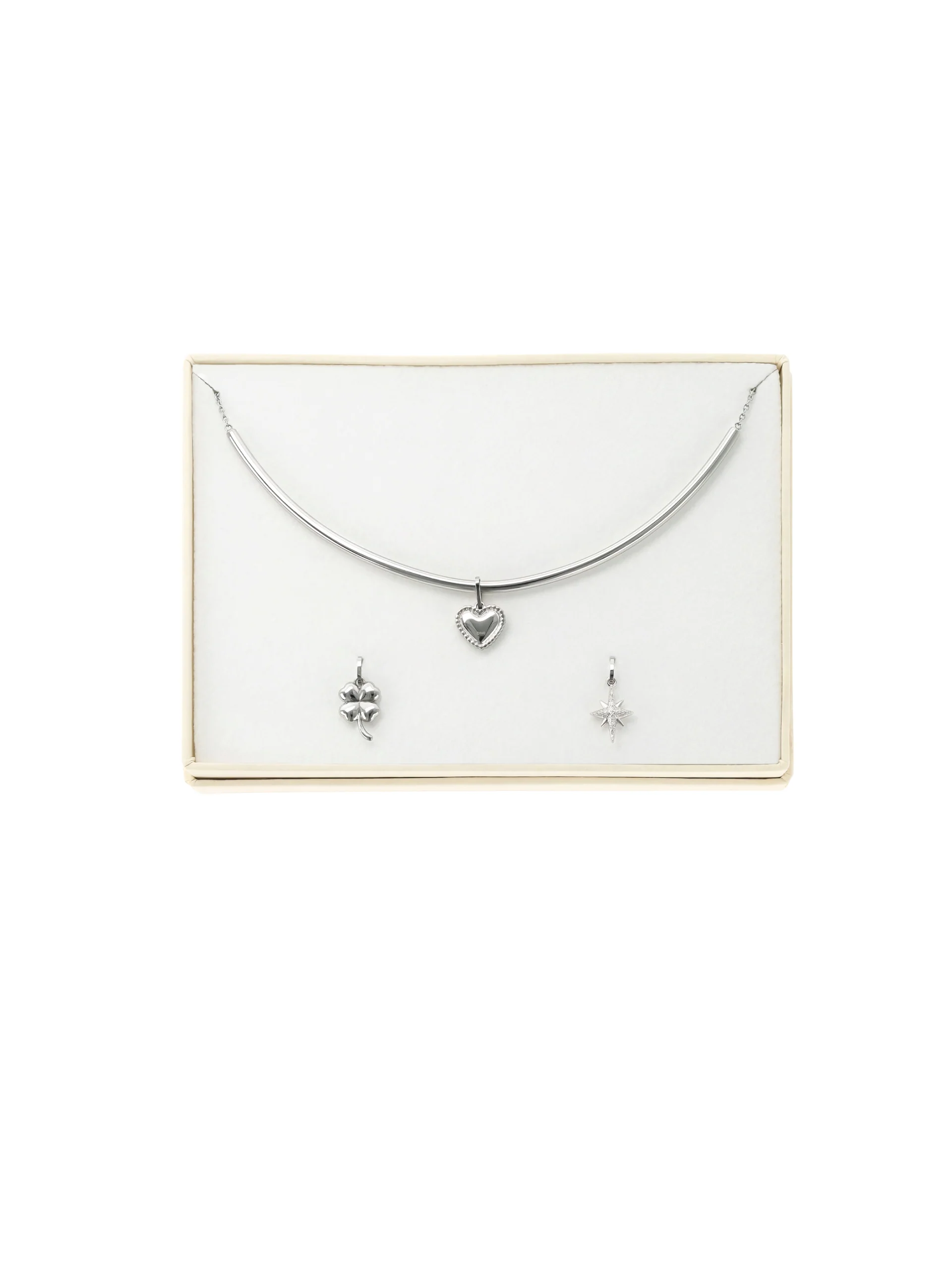 Set Colar & Charmes One Trinity Silver - Image 8
