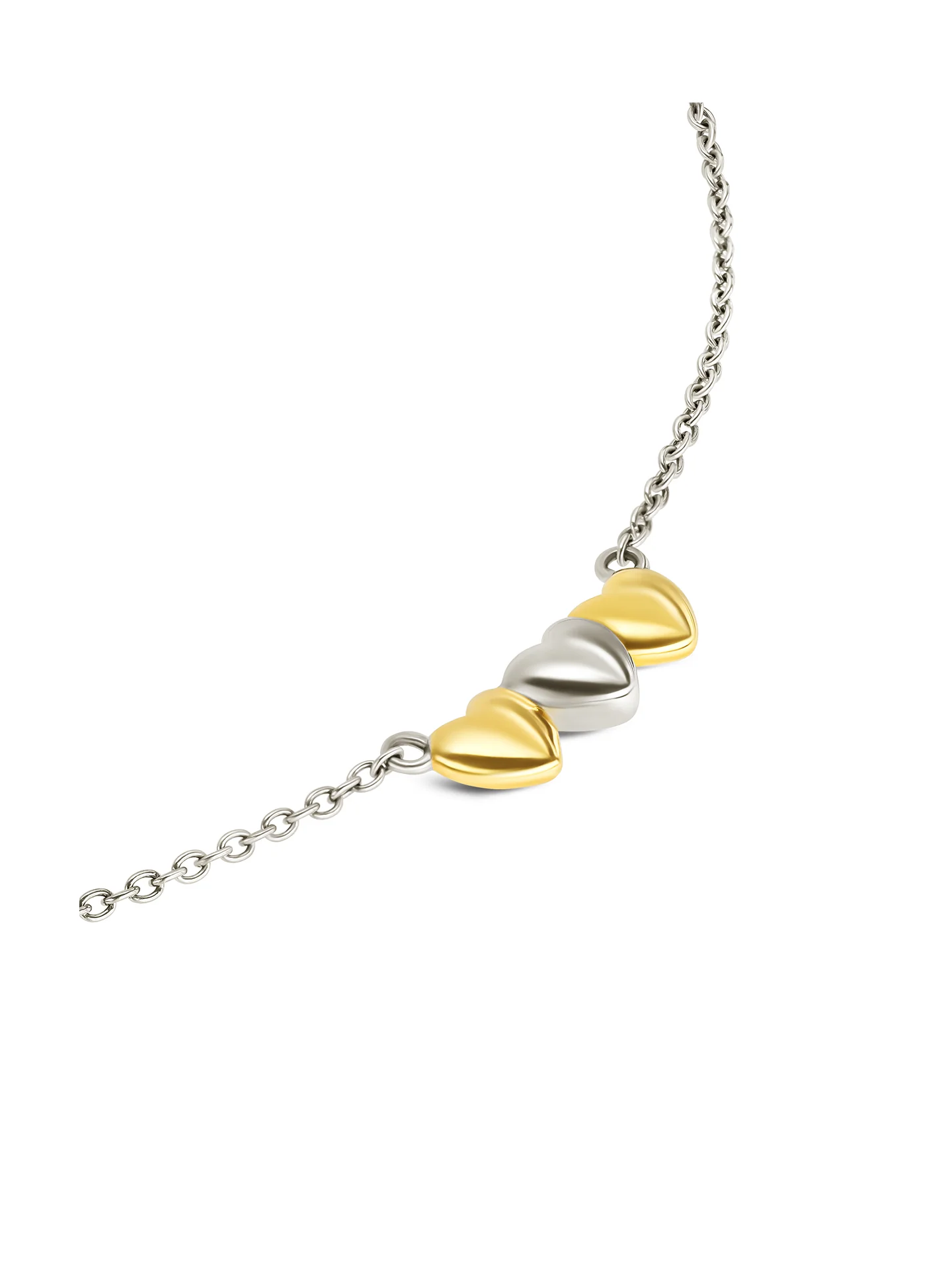 Set Colar & Brincos One Crazy Heart Bicolor - Image 3