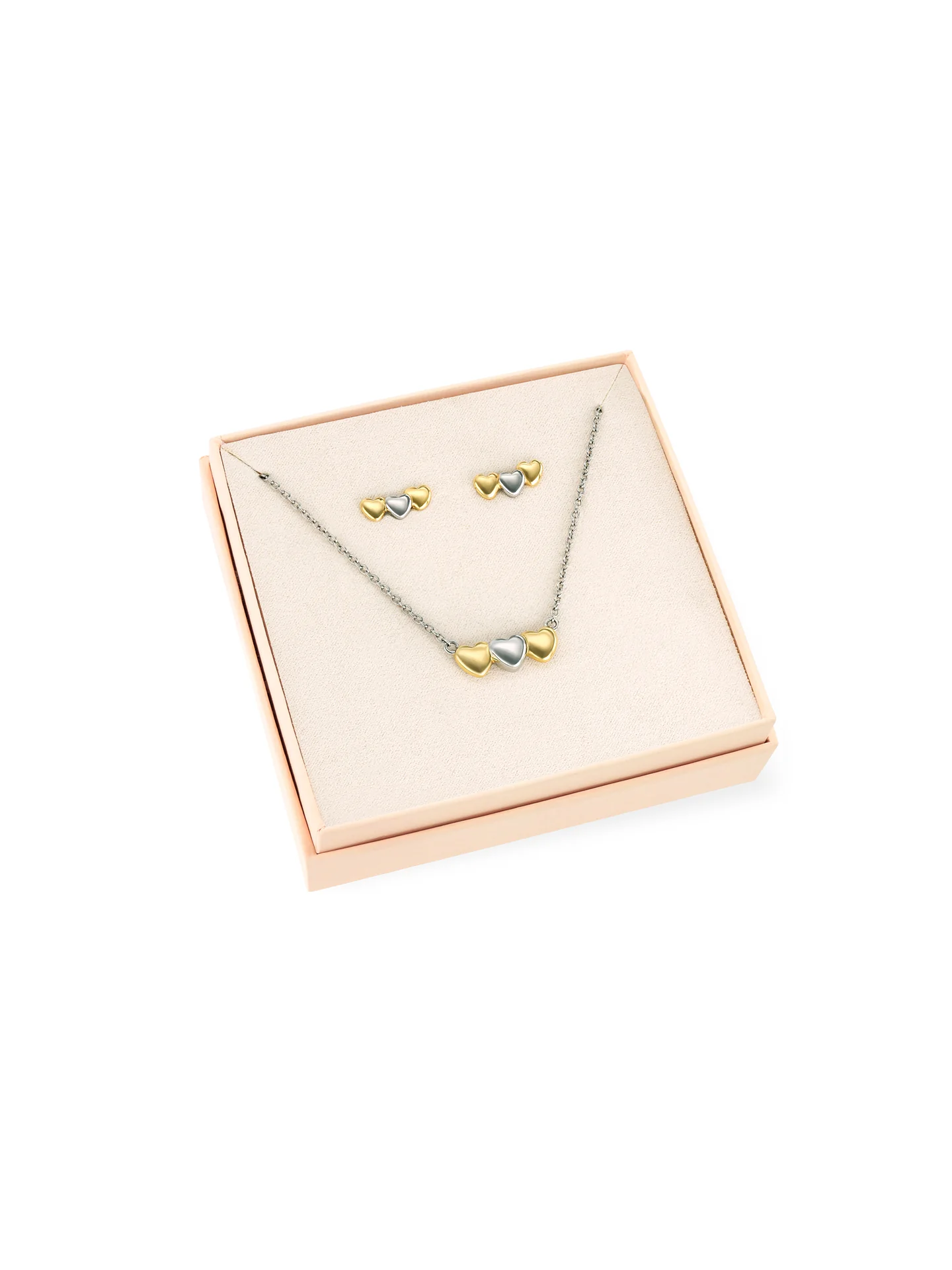 Set Colar & Brincos One Crazy Heart Bicolor - Image 6