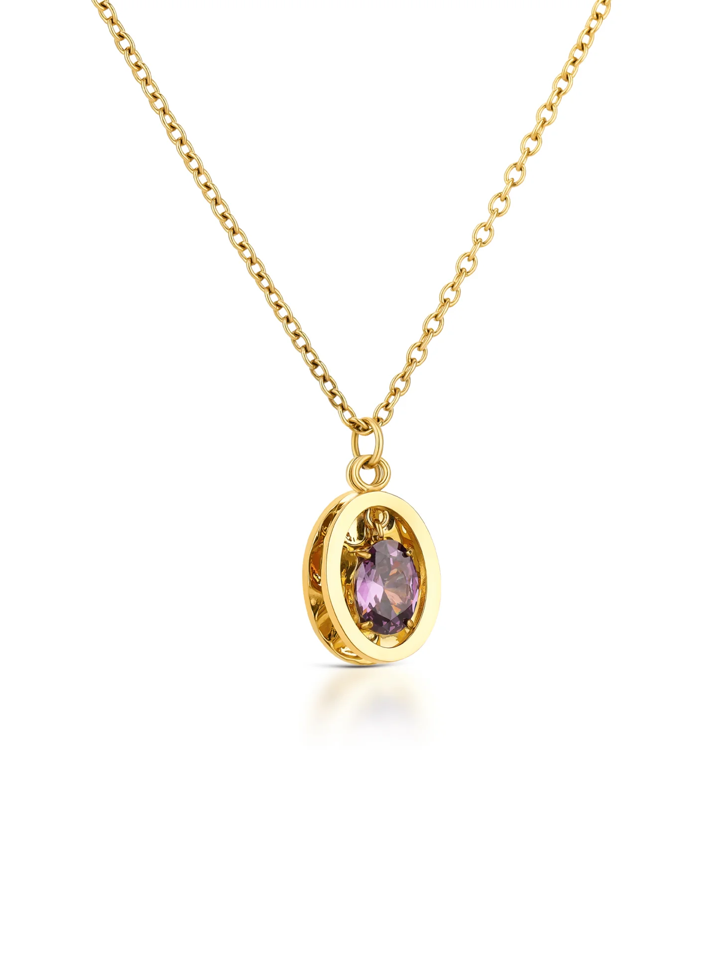 Set Colar & Brincos One Birthstone Fevereiro - Image 3