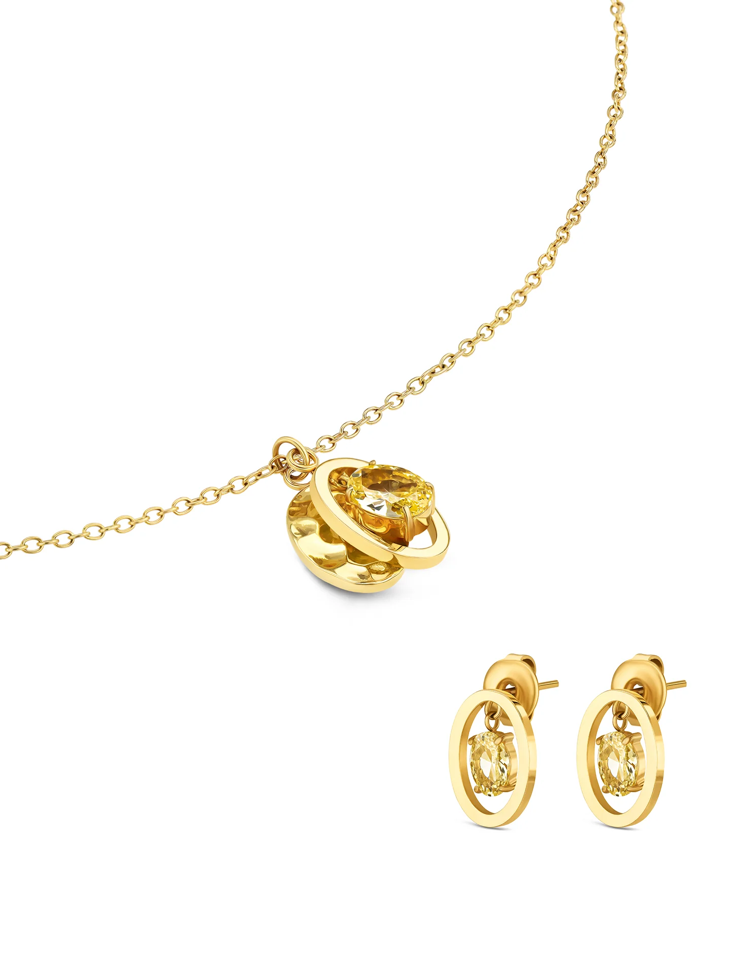 Set Colar & Brincos One Birthstone Outubro