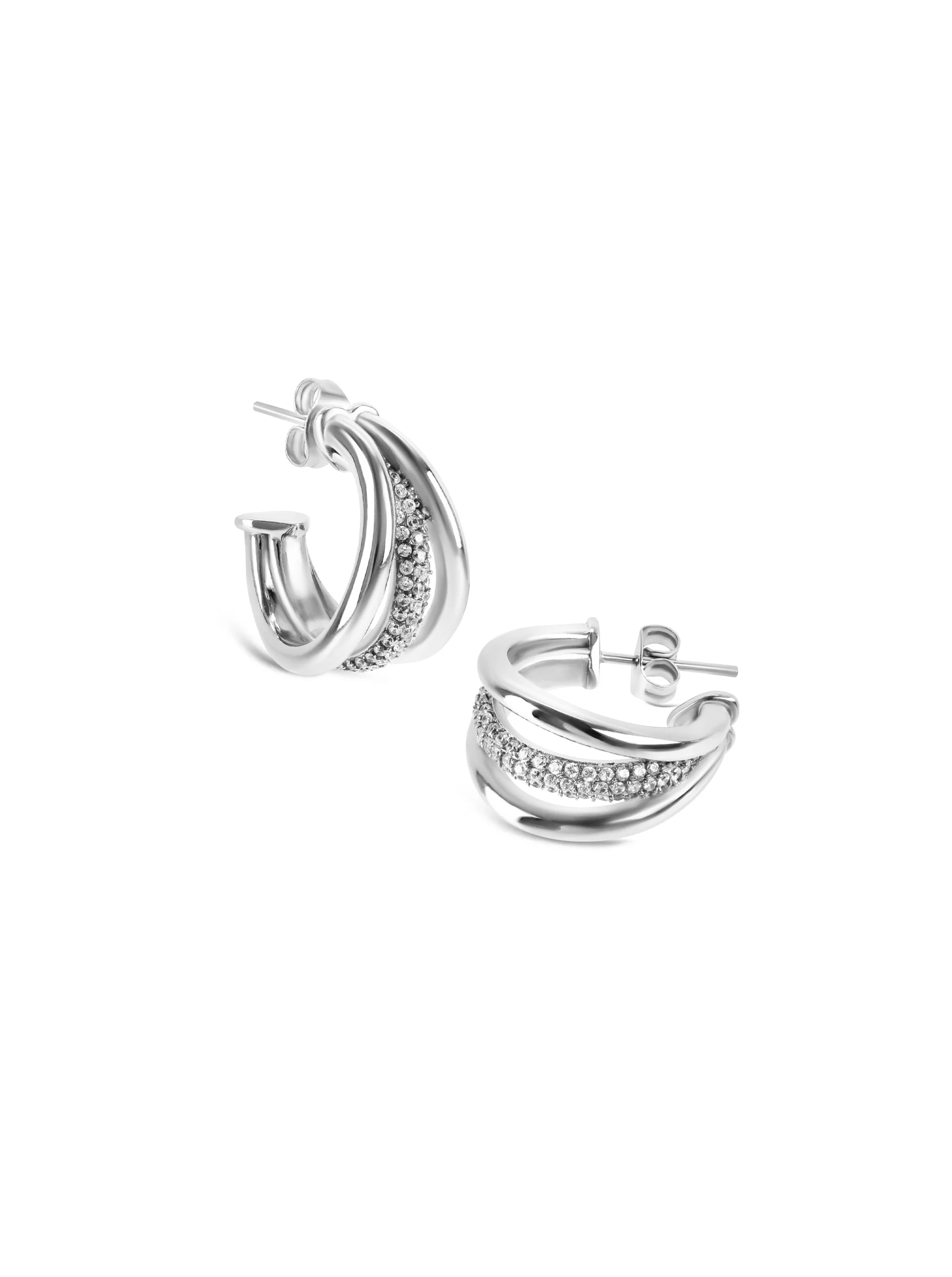 Brincos One Silver Frost Crystal - Image 5