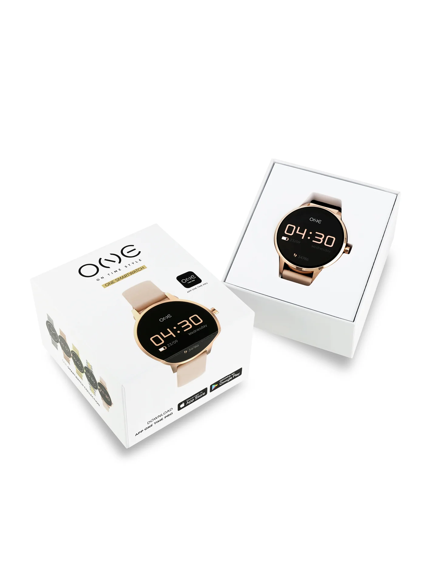 Smartwatch One QueenCall Rosegold Silicone - Image 6