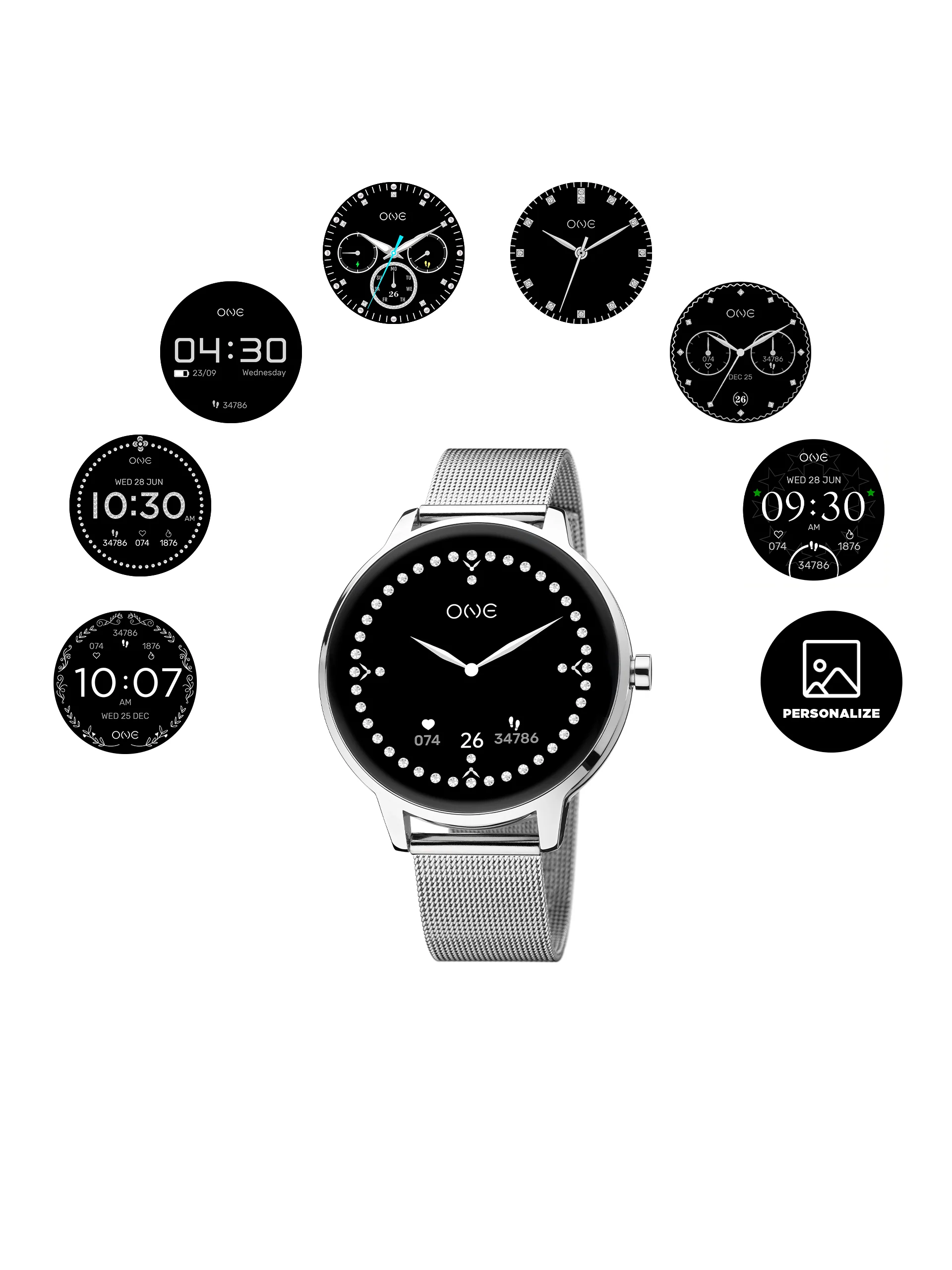 Smartwatch One Queencall Silver - Image 4