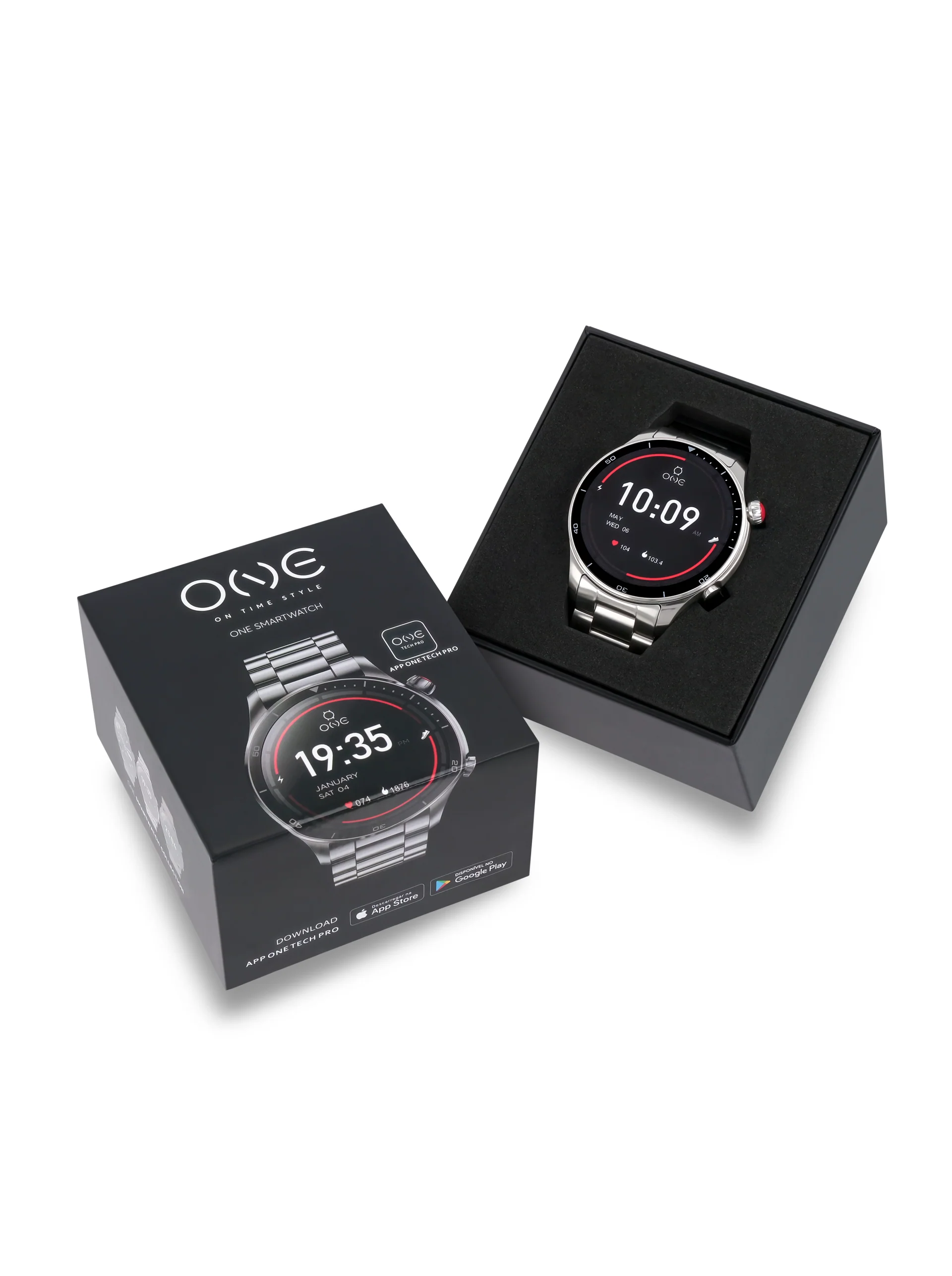 Smartwatch One Men Alphacall Silver Links - Image 8