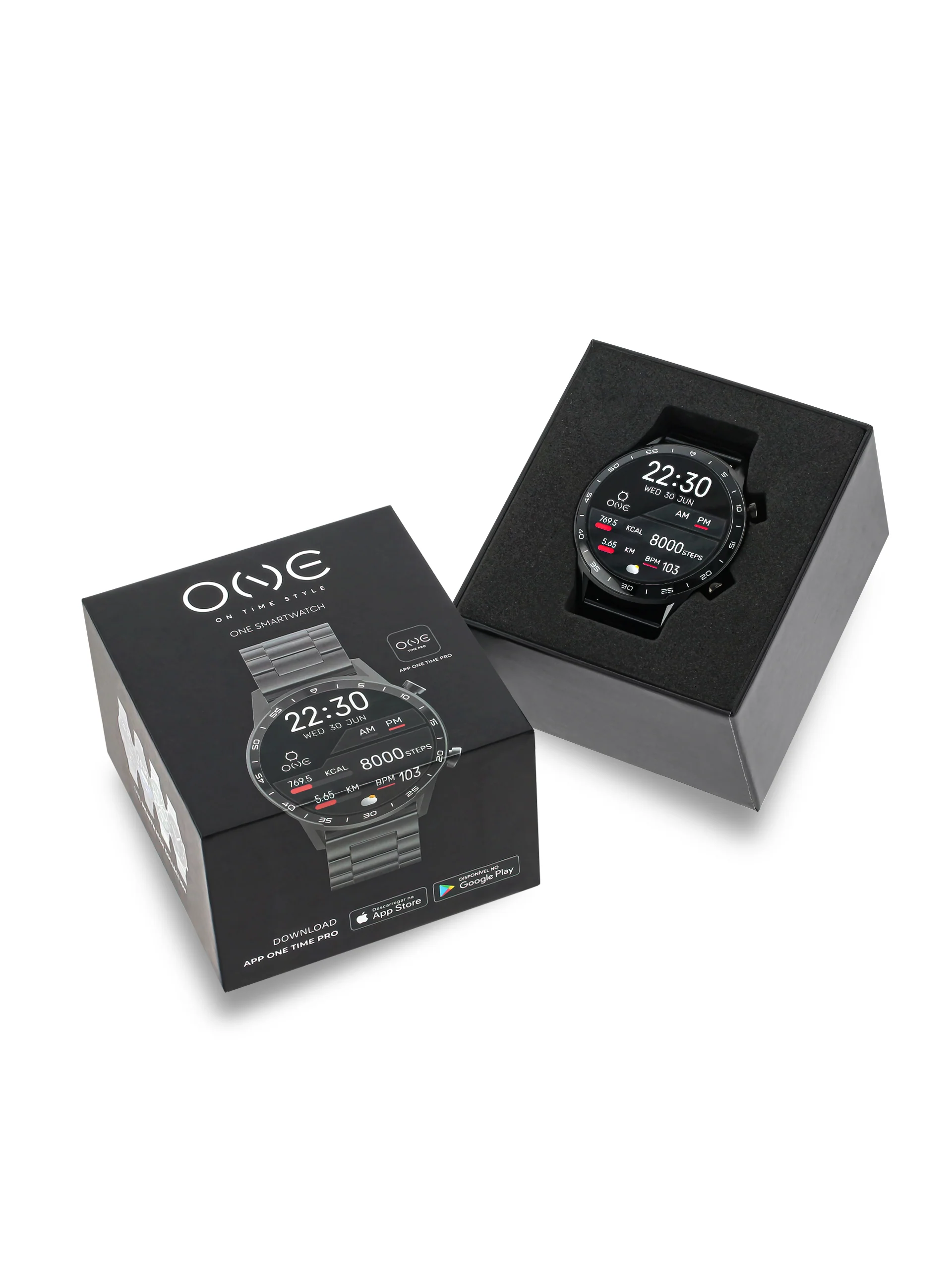 Smartwatch One Men Forceful Black Links - Image 6