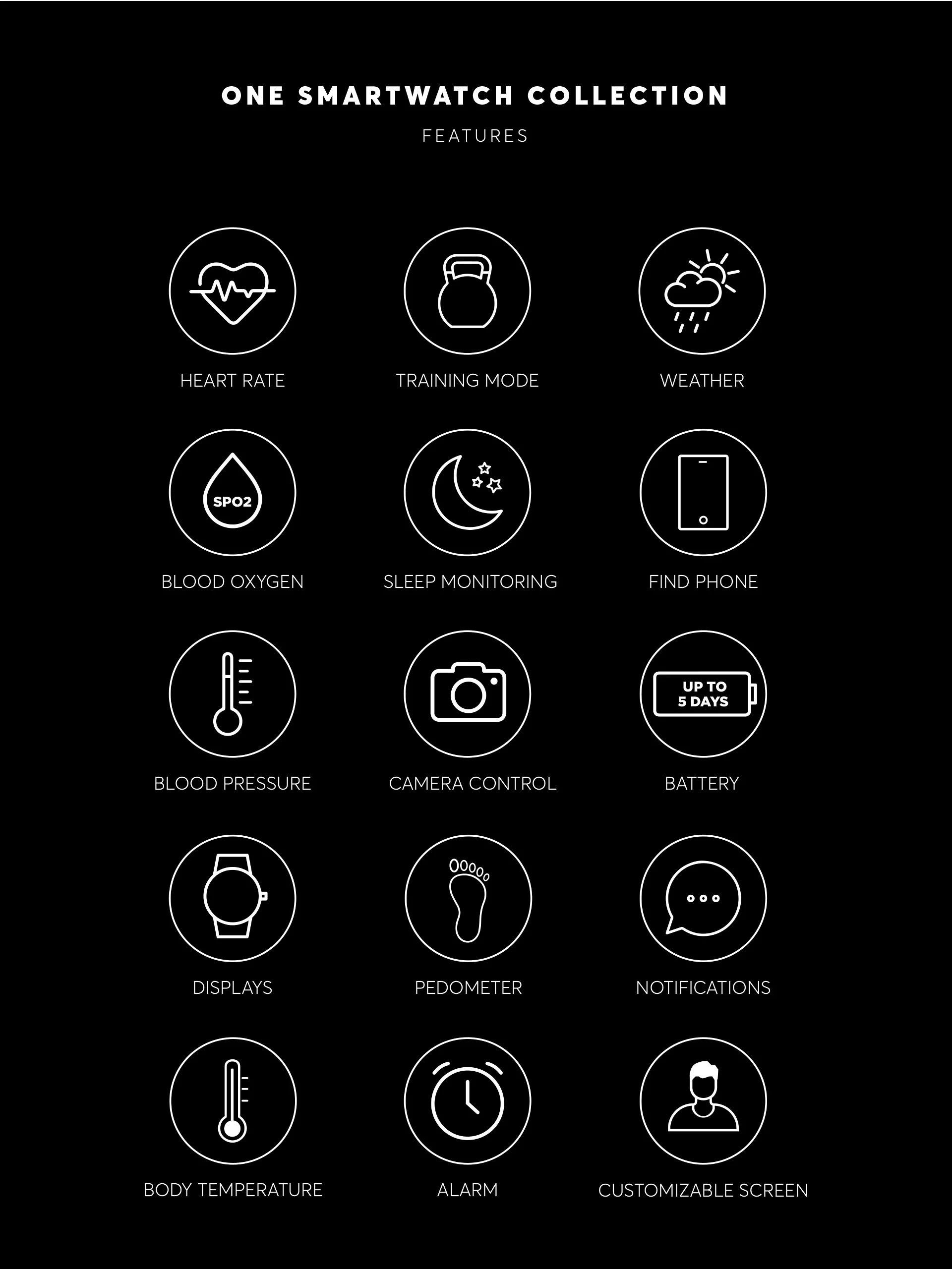 Smartwatch One Men Forceful Silver Mesh - Image 3
