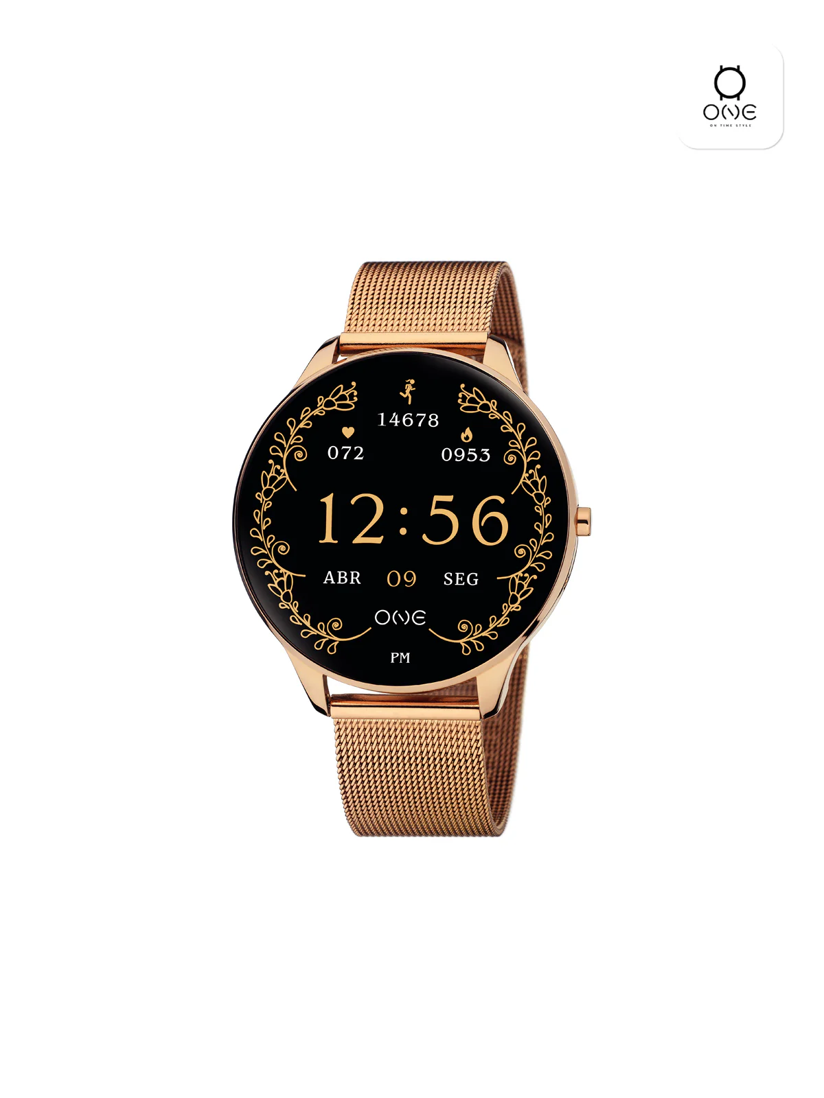 Smartwatch One Slim Rosegold Mesh - Image 5