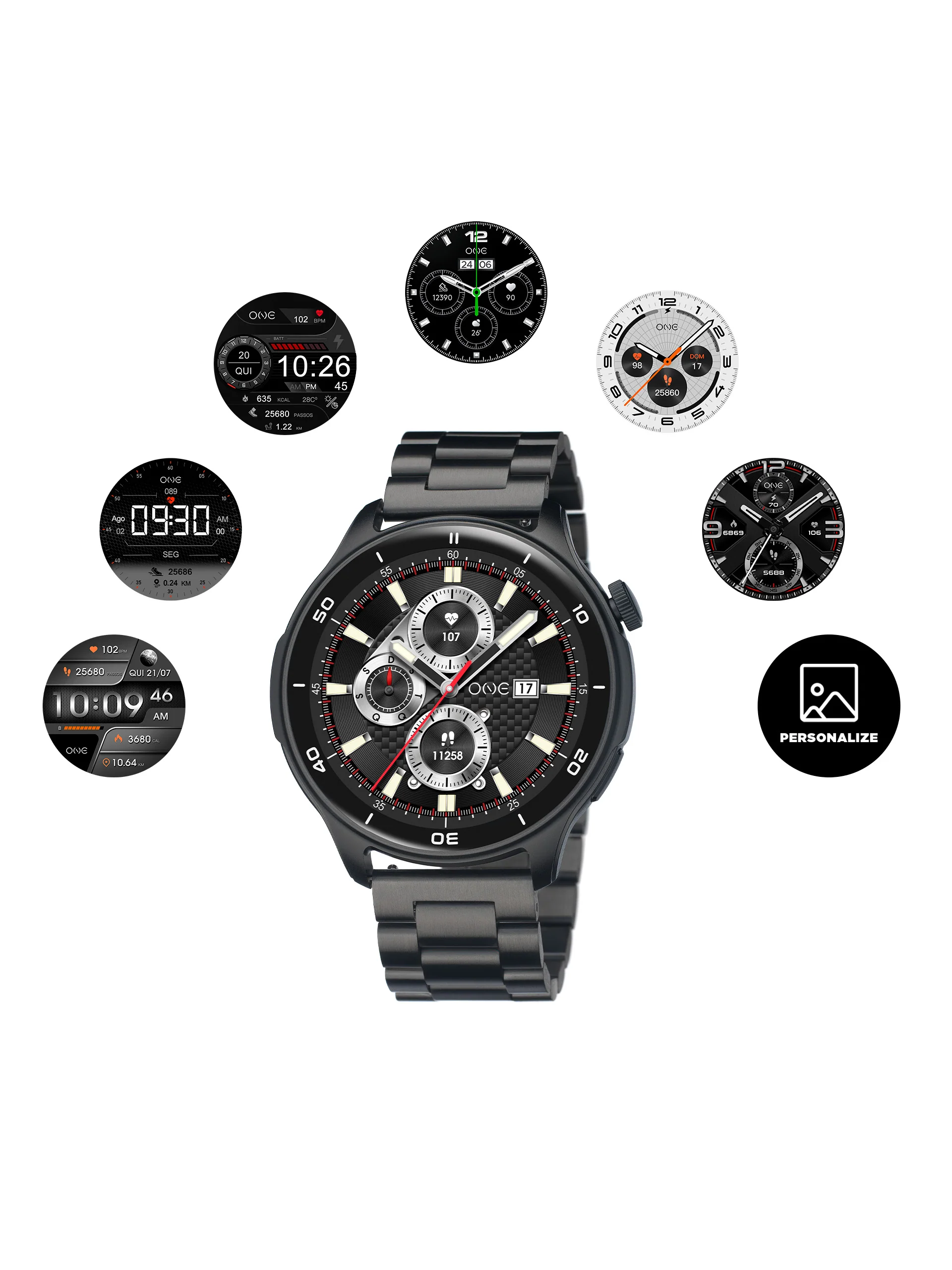 Smartwatch One Men Explorer GPS Black - Image 4