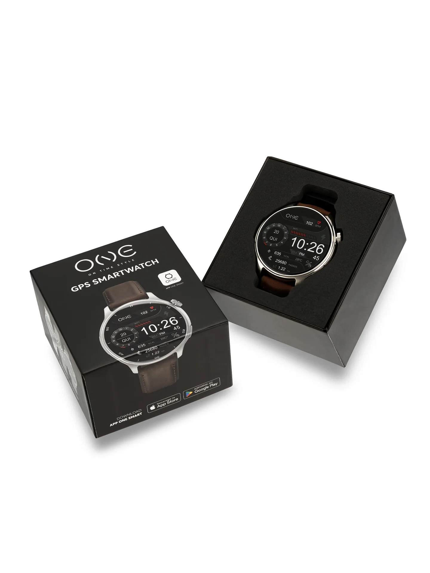 Smartwatch One Men Explorer GPS Brown - Image 6