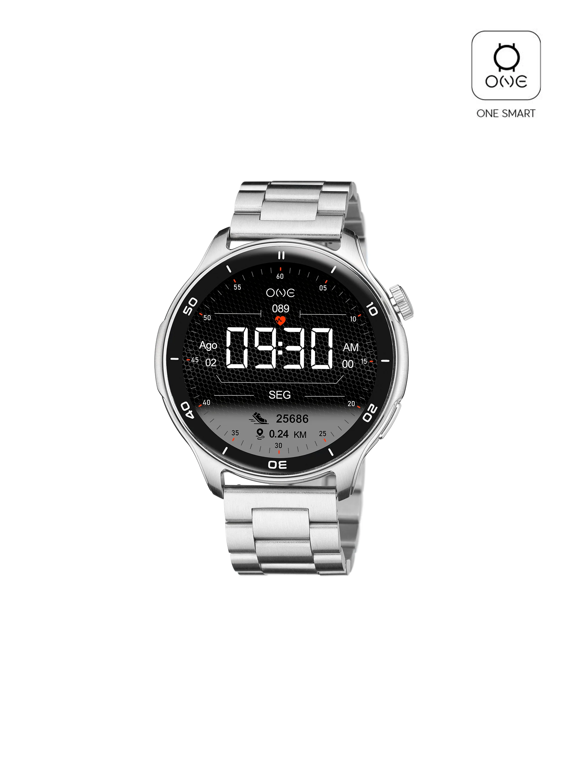 Smartwatch One Men Explorer GPS Silver - Image 6